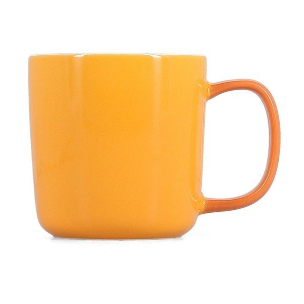 Oranžinės spalvos iš Kinijos kaulinio porceliano puodelis 370 ml Mae – ONA