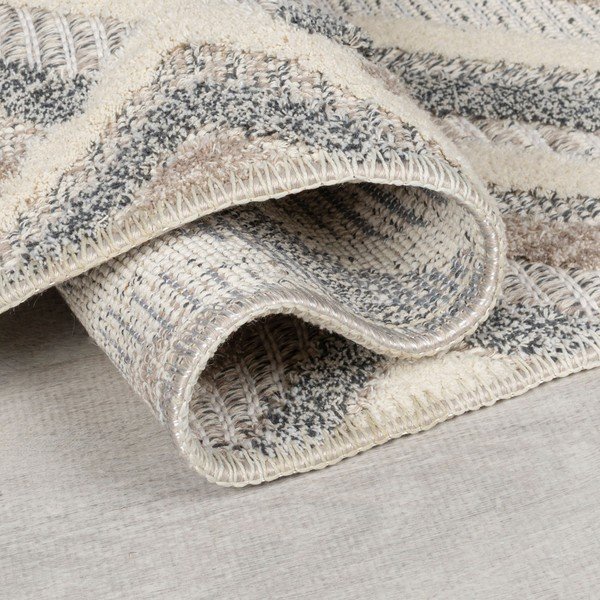 Skalbiamas pilkai smėlinės spalvos kilimas 194x290 cm Beckett – Flair Rugs-image-2
