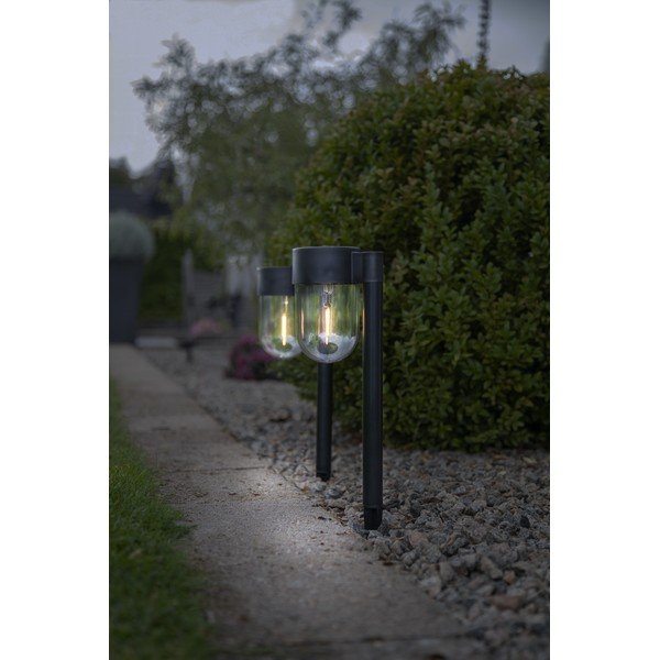 2 lauko saulės energija veikiantis LED šviestuvų rinkinys Star Trading Cupolai, aukštis 30 cm-image-4