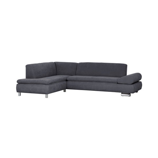 Antracito spalvos kampinė sofa su reguliuojamu porankiu "Max Winzer Palm Bay", kairysis kampas