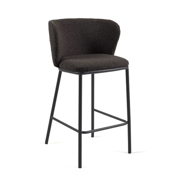 Baro taburetė juodos spalvos (sėdynės aukštis 65 cm) Ciselia – Kave Home