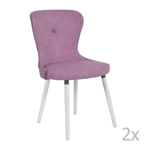 2 rožinių kėdžių rinkinys RGE Betty