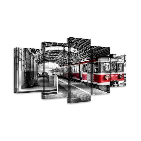 Kelių dalių paveikslas Styler Pociag, 100 x 150 cm