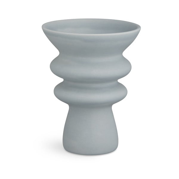 Mėlynai pilkos spalvos keraminė vaza "Kähler Design Kontur", aukštis 20 cm