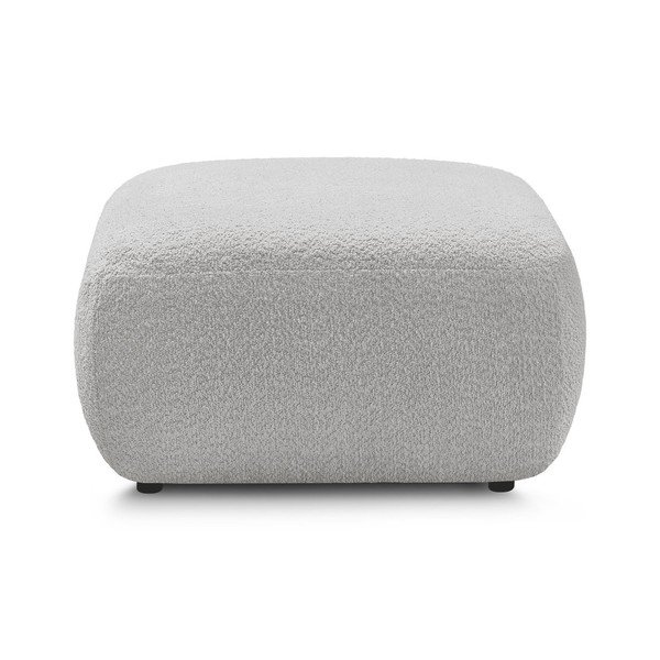 Šviesiai pilkos spalvos taburetė iš boucle Montaigne – Bobochic Paris