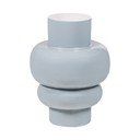 Šviesiai pilkos spalvos iš metalo vaza (aukštis 27 cm) Auri – WOOOD