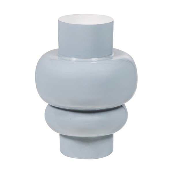 Šviesiai pilkos spalvos iš metalo vaza (aukštis 27 cm) Auri – WOOOD