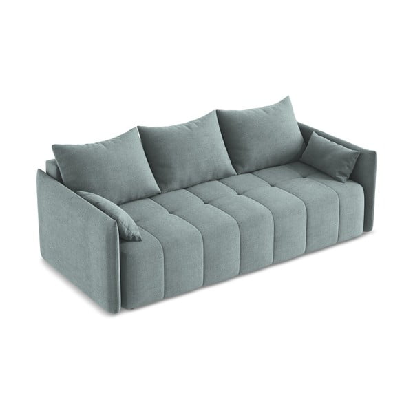 Mėlynos spalvos sulankstoma/su sandėliavimo vieta sofa 225 cm Moku – Makamii-image-3