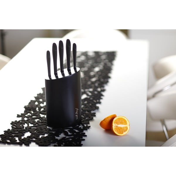 Juodas stovas su penkiais peiliais "Vialli Design-image-2