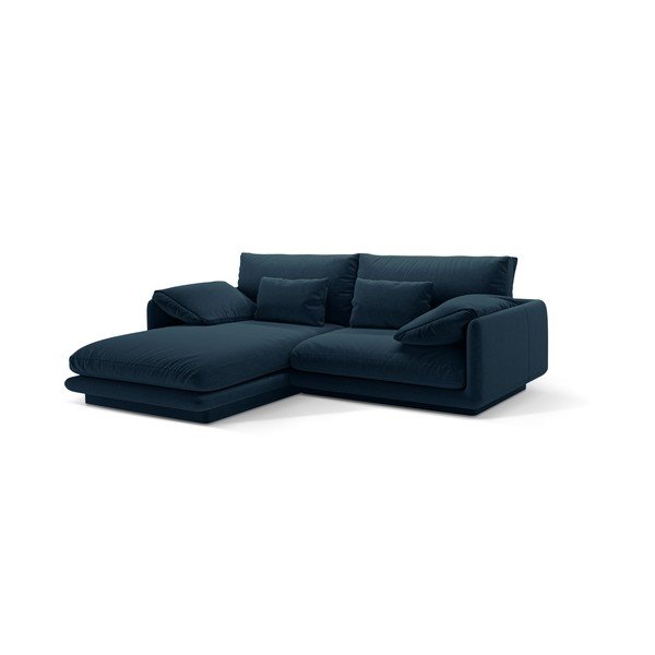 Kampinė sofa tamsiai mėlynos spalvos (su kairiuoju kampu) Torino – Micadoni Home-image-1