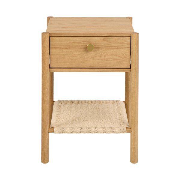 Šviesios natūralios spalvos naktinis staliukas iš ąžuolo Monfort – Actona