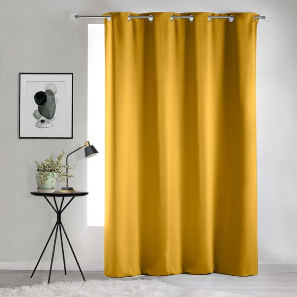 Visiškai užtemdo užuolaida geltonos spalvos 135x240 cm Occult – douceur d'intérieur-image-3