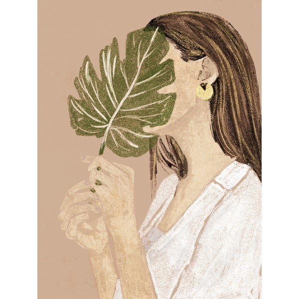 Paveikslas 60x80 cm Girl with Leaf - Styler