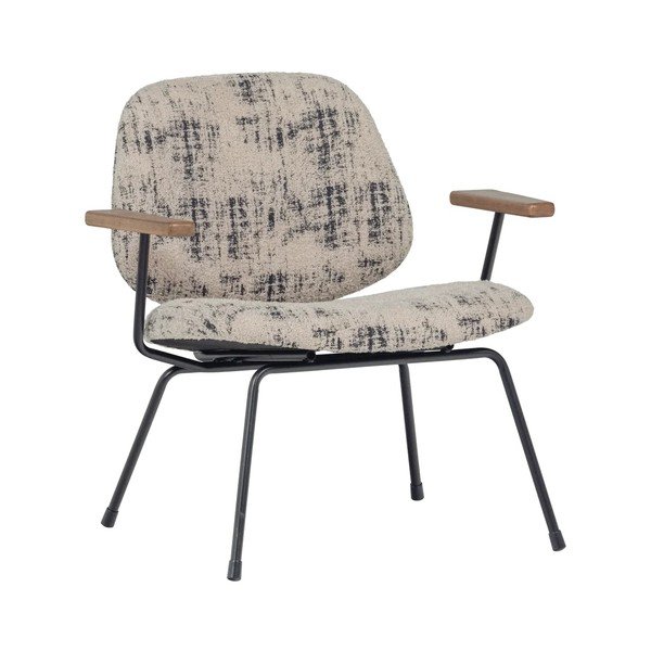 Smėlio spalvos iš šenilinio audinio krėslas Aure – WOOOD