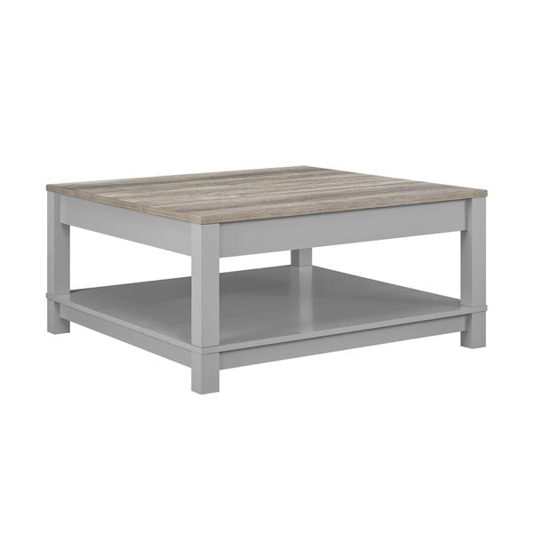 Kavos staliukas pilkos spalvos/natūralios spalvos iš ąžuolo 89x89 cm Carver – Støraa