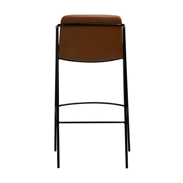 Rudos dirbtinės odos baro kėdė DAN-FORM Denmark Boto, aukštis 105 cm-image-2