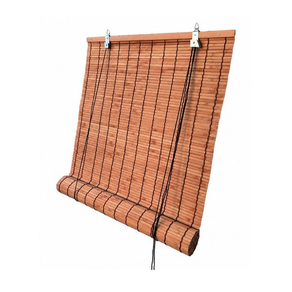 Oranžinės spalvos iš bambuko roletai 100x160 cm Zeva – Gardinia-image-3