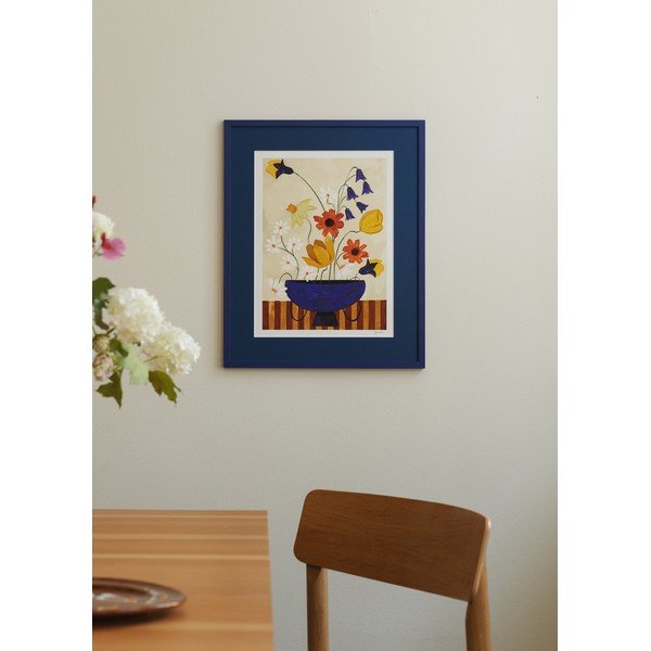 Plakatas 30x40 cm Colourful Bunch in Blue Vase – Frankie Penwill – The Poster Club-image-1