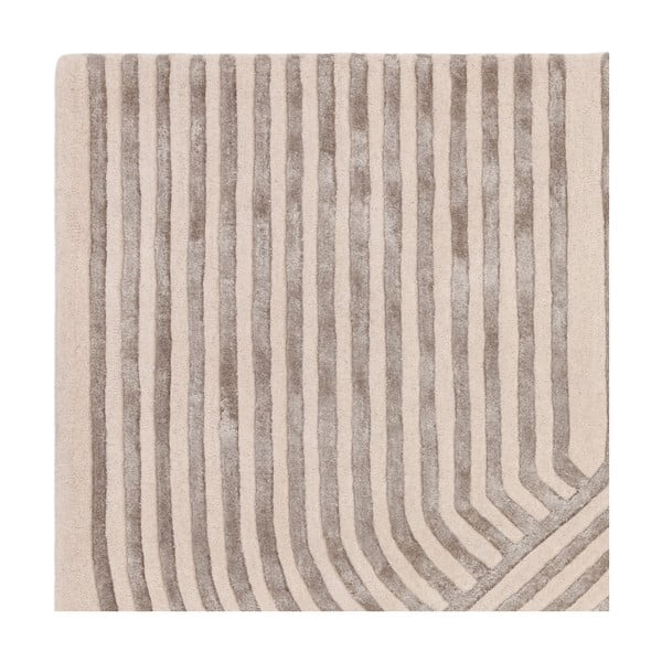 Rankų darbo iš vilnos mišinio kilimas kreminės spalvos 160x230 cm Matrix – Asiatic Carpets-image-4