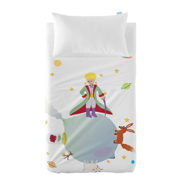 Vaikiškas užvalkalas ant pagalvės ir lovos užvalkalas "Ponas lapė Mažasis princas", 120 x 180 cm