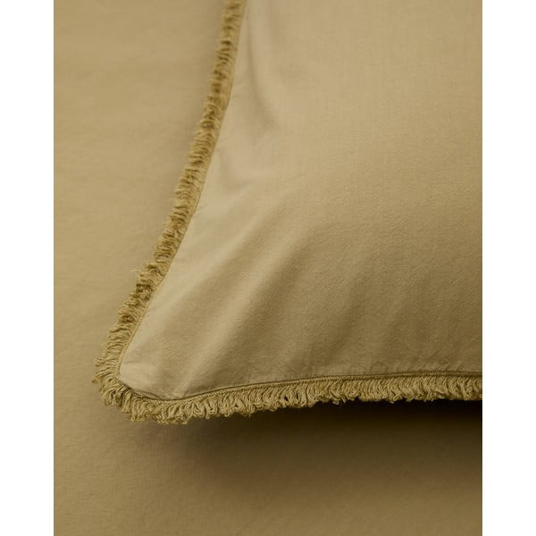 Geltonos spalvos/žalios spalvos iš medvilninio perkelio dvigulė/itin ilga patalynė 240x220 cm Sifinia – Kave Home-image-3