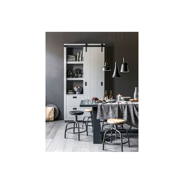 Pilka kėdė su sėdyne iš mango medienos vtwonen Spider-image-4