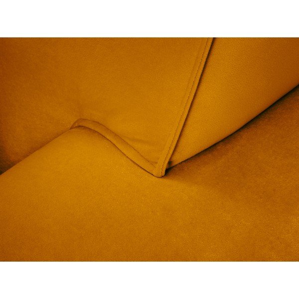 Geltona aksominė sofa Cosmopolitan Design Siena-image-1