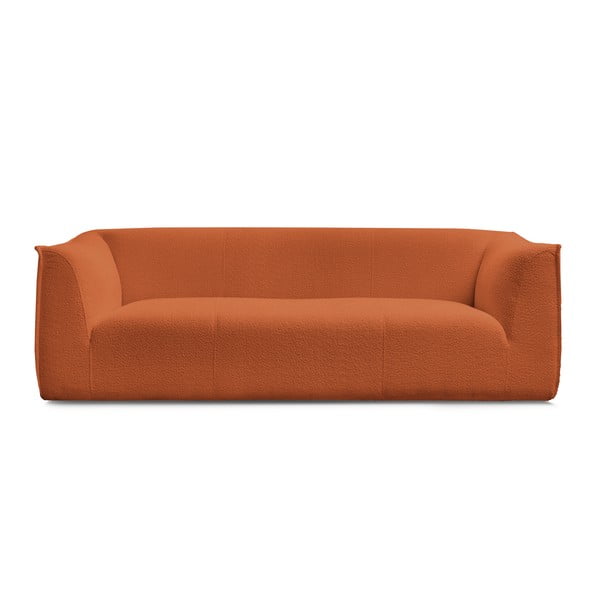 Oranžinės spalvos iš boucle sofa 242 cm Giorgia – Bobochic Paris