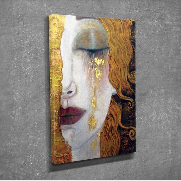 Sieninė reprodukcija ant drobės Gustav Klimt Golden Tears, 30 x 40 cm-image-1