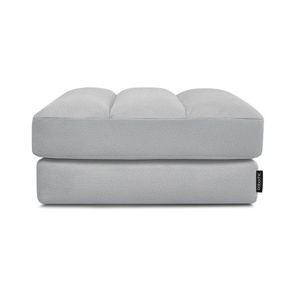 Šviesiai pilkos spalvos taburetė iš velveto Sierra – Bobochic Paris-image-4