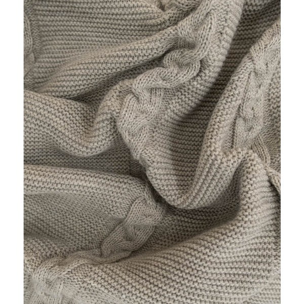 Lovatiesė smėlio spalvos 200x220 cm Trenza – Oyo Concept-image-1