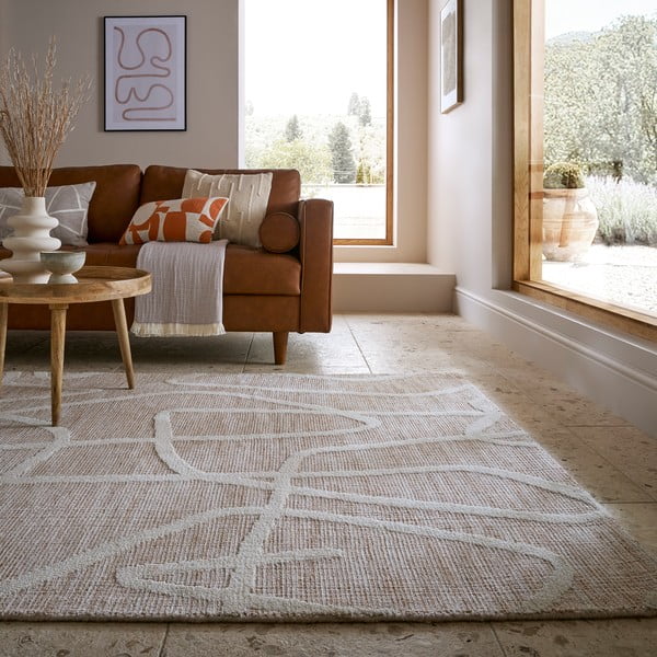 Smėlio spalvos kilimas 160x230 cm Micah – Flair Rugs-image-1
