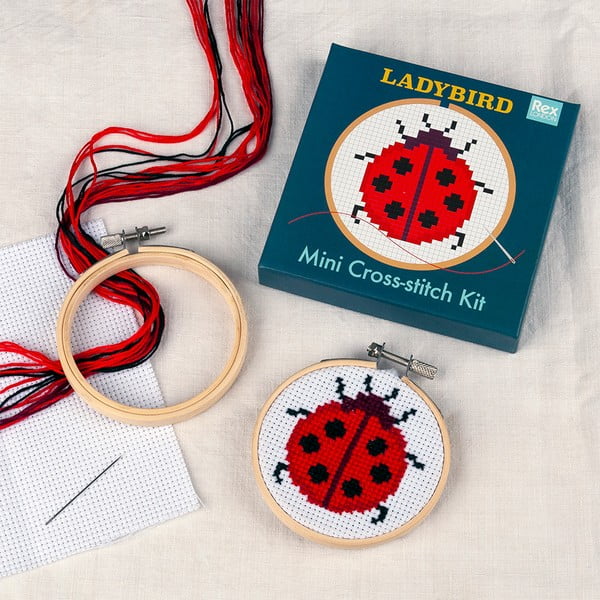 Kūrybinis žaislas Cross-stitch Kit Ladybird – Rex London-image-1