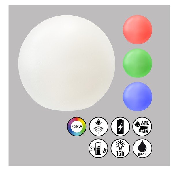 LED saulės šviesos diodų lauko pakabinamas šviestuvas ø 18 cm Busso - Fischer & Honsel-image-2