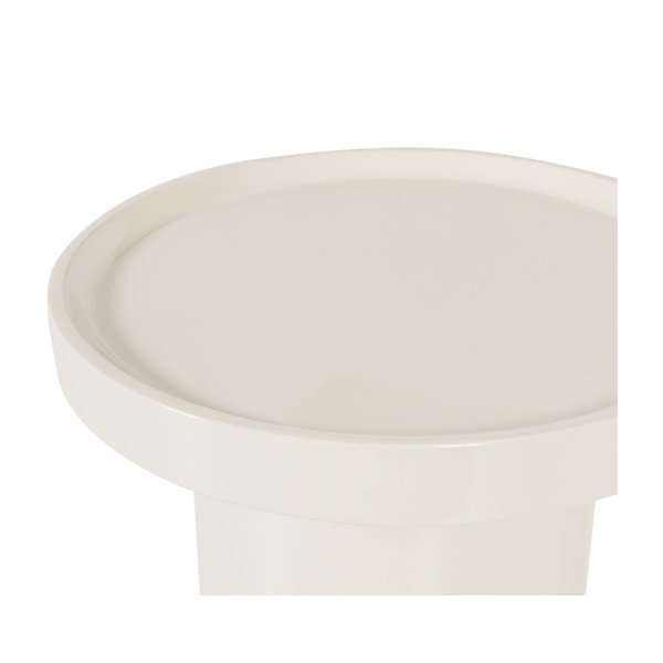 Blizgus apvalios formos šoninis stalas ø 40 cm Veluna – WOOOD-image-3