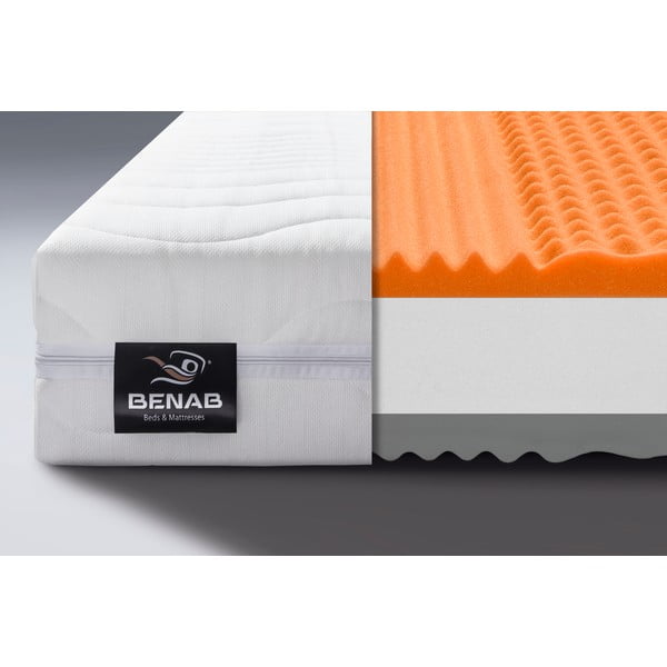 Kietas/vidutinio kietumo putų apverčiamas čiužinys 180x200 cm Dreamy Balance – BENAB-image-1