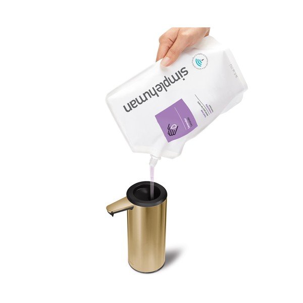 Aukso spalvos nerūdijančio plieno muilo dozatorius 266 ml - simplehuman-image-1