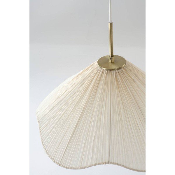 Kreminės spalvos iš tekstilės kabantis šviestuvas ø 50 cm Lunaria – Jotex-image-2