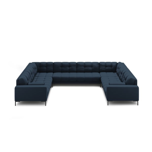 Kampinė sofa mėlynos spalvos („U“ formos) Bali – Cosmopolitan Design