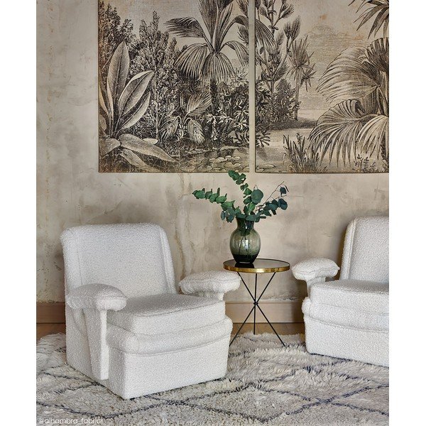 Skalbiamas/rankų darbo iš vilnos kilimas kreminės spalvos 200x300 cm Berber Soul – Lorena Canals-image-3