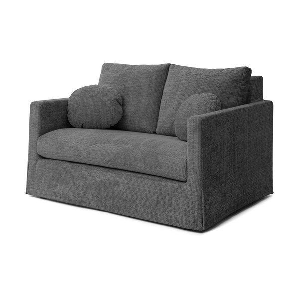 Tamsiai pilkos spalvos sofa 140 cm Paphos – Ropez
