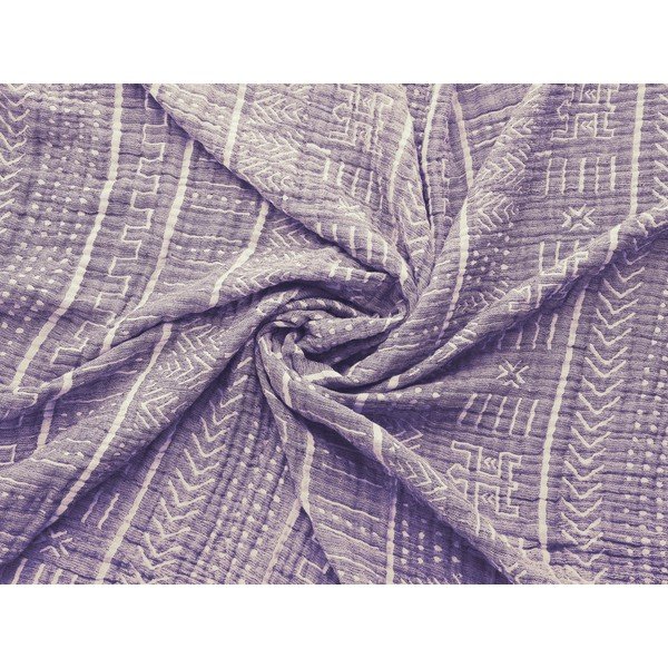 Violetinis muslino užvalkalas dvigulei lovai 220x240 cm Etno - Mijolnir-image-2