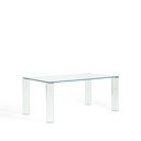 Iš stiklo valgomojo stalas 90x160 cm Adularia – Kave Home
