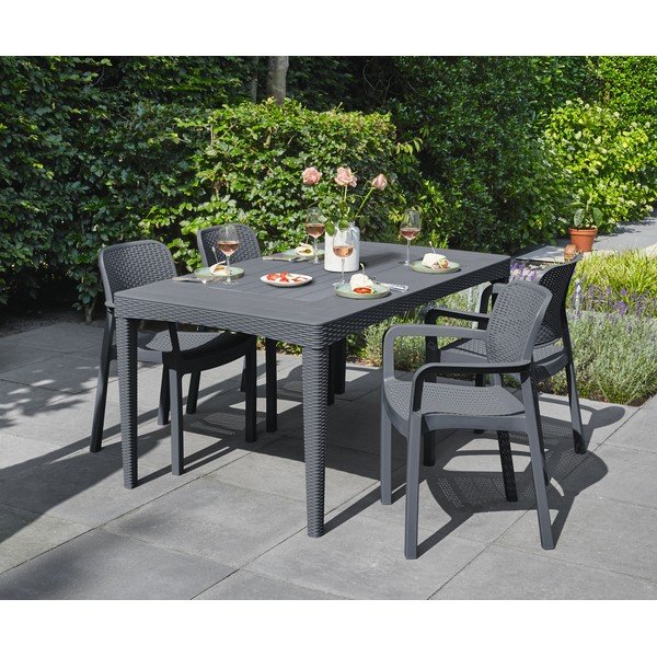 Sodo valgomojo stalas 90x160 cm Girona – Keter-image-1