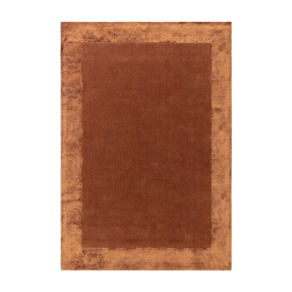 Rankų darbo iš vilnos mišinio kilimas raudonos plytų spalvos 160x230 cm Ascot – Asiatic Carpets