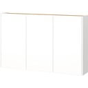 Baltos spalvos pakabinama spintelė iš ąžuolo 138x87x25 cm Libbiano – Germania