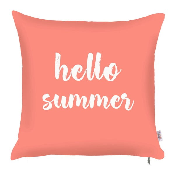 "Pillowcase Mike & Co. NEW YORK Koralinis Hello Summer, 43 x 43 cm