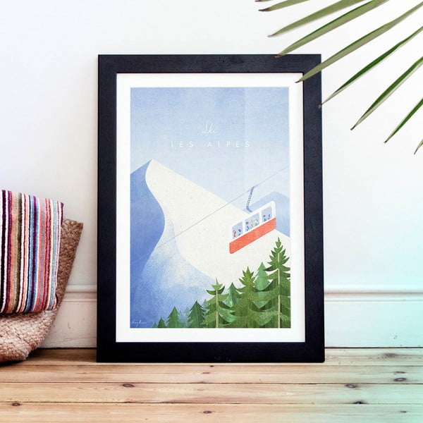 Plakatas Travelposter Les Alpes, A3-image-1