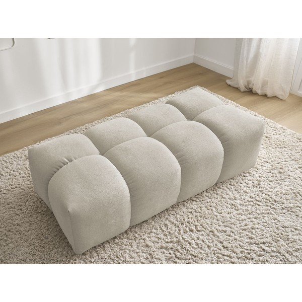 Smėlio spalvos iš šenilinio audinio taburetė Everest – Bobochic Paris-image-4