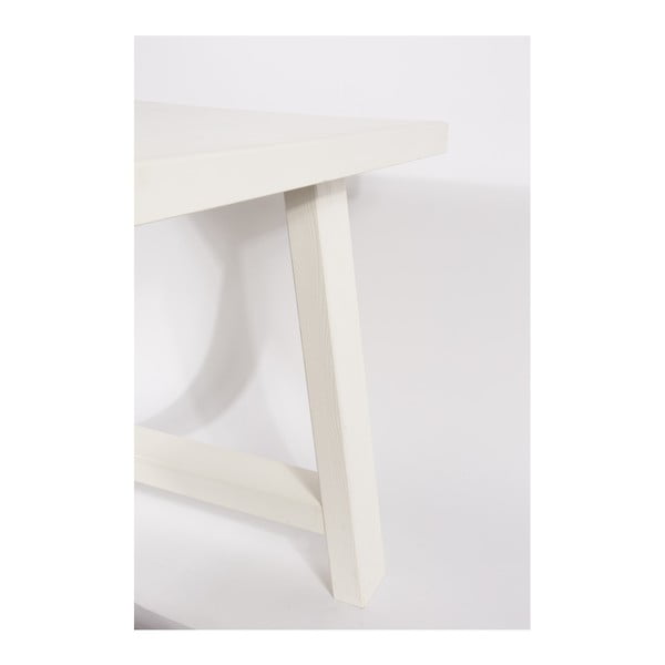 White Zuiver A Įrėmintas medžio masyvo stalas, 200 x 90 cm-image-3